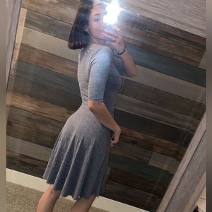 LuLaRoe Nicole dress size XS heather blue